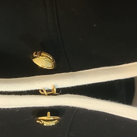 NWT Talbots Black Jacket with White Trim Size 6 - Picture 2 of 11